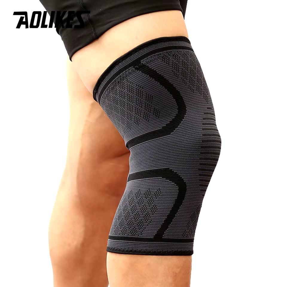 1PCS Fitness Knee Support Brace - Elastic Compression Sleeve for sports 