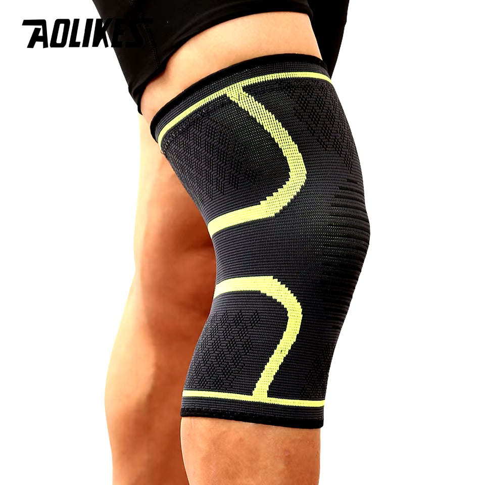 1PCS Fitness Knee Support Brace - Elastic Compression Sleeve for sports 