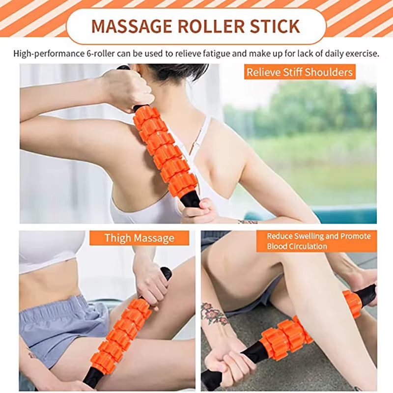 5 Set Yoga Column Foam Yoga Pilates Fitness Foam Roller Sports Train Gym Massage Exercise Relax Foam Rolls Massage Ball Spiky