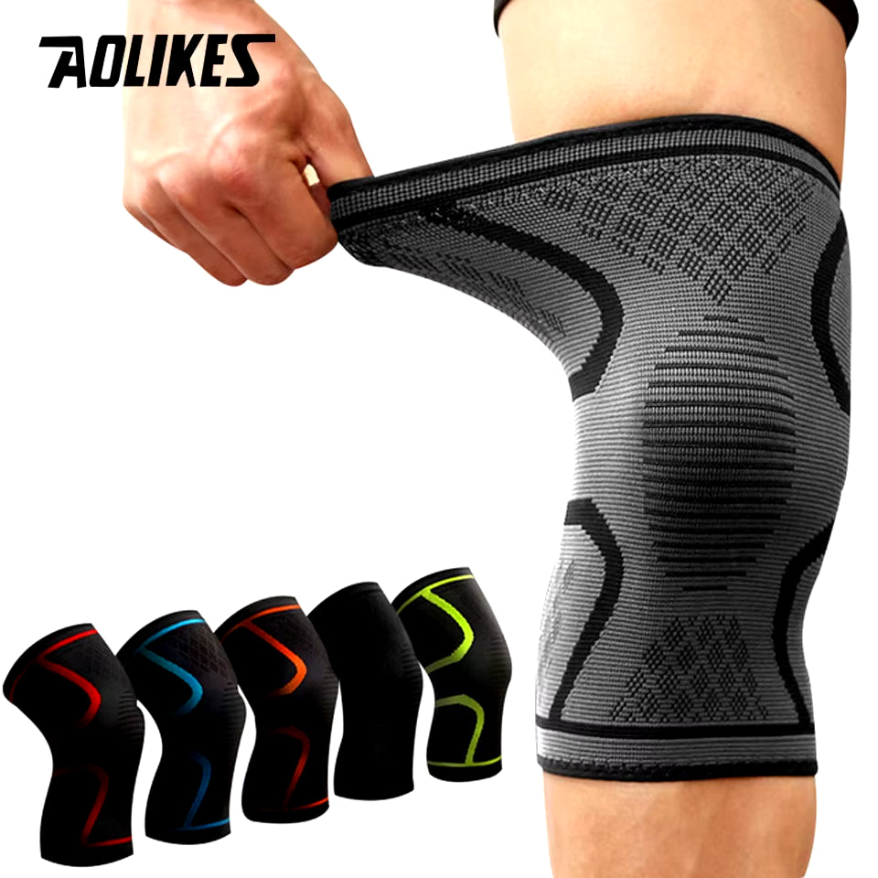 1PCS Fitness Knee Support Brace - Elastic Compression Sleeve for sports 