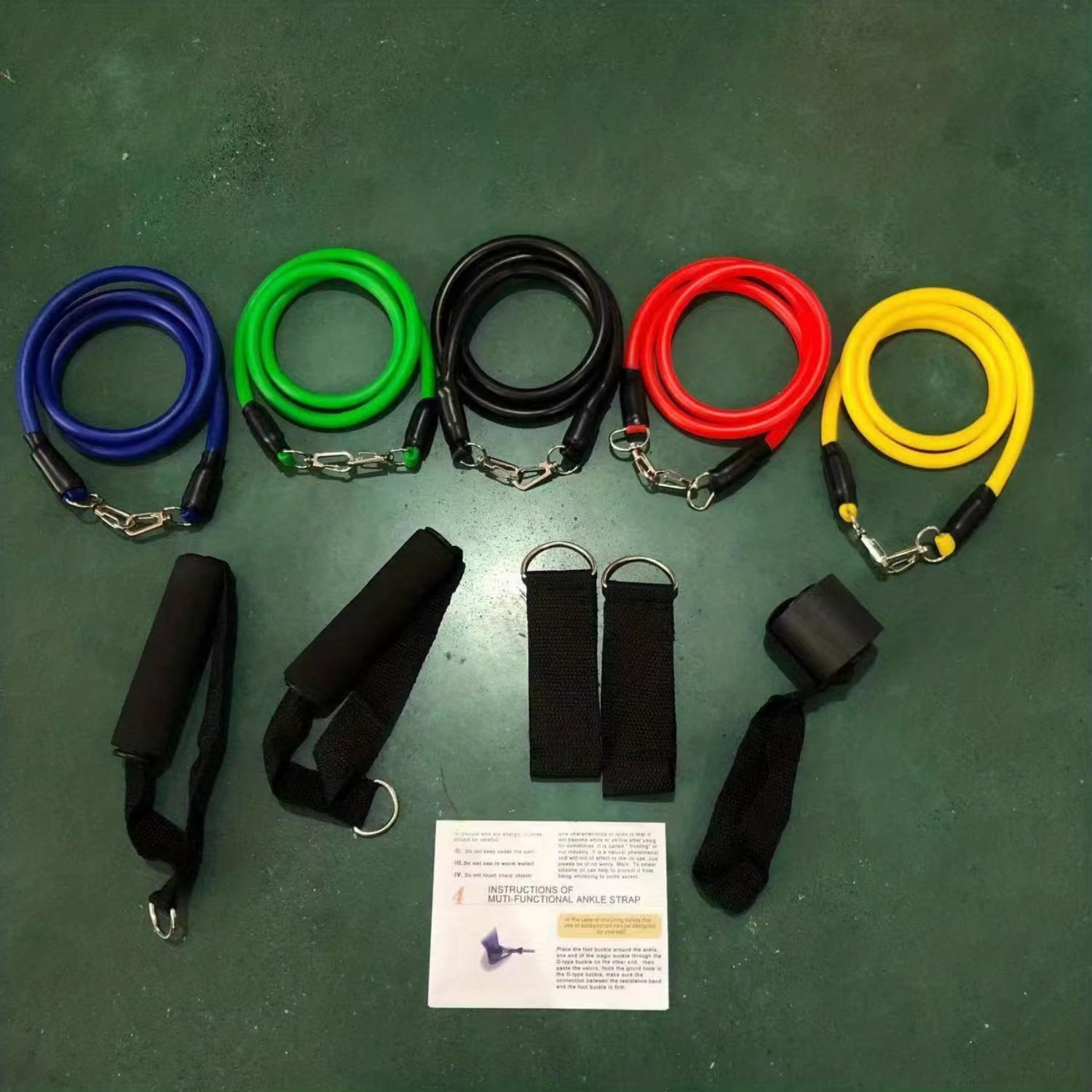 11Pcs/Set TPE Resistance Bands Set